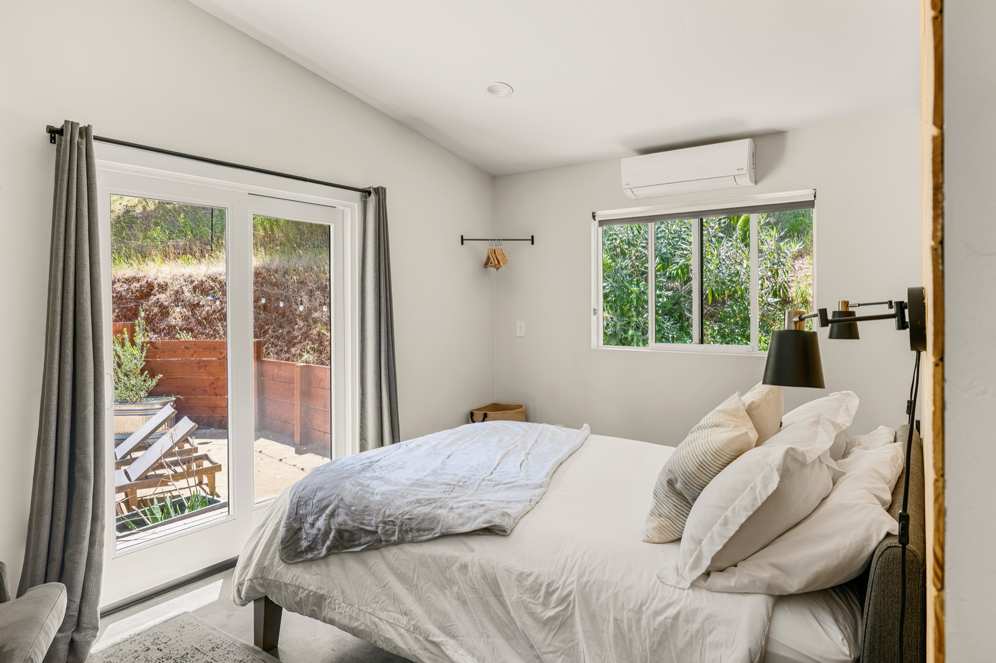 Primary bedroom with natural light